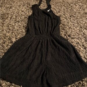 HYFVE Black Textured Romper